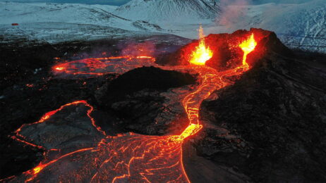 Volcanic eruption
